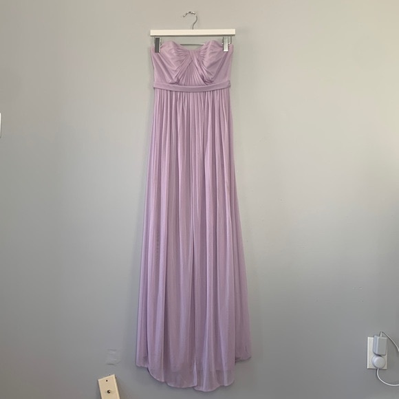 David’s Bridal Style-your-way Mesh Bridesmaid Dress Size 4 Color Iris (Lavender) - Picture 1 of 12